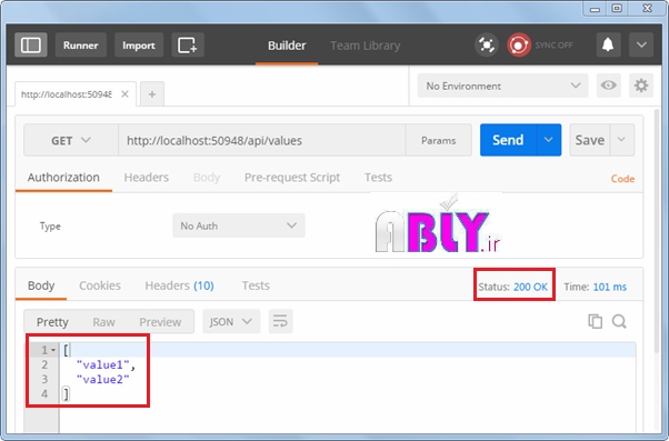 response in postman